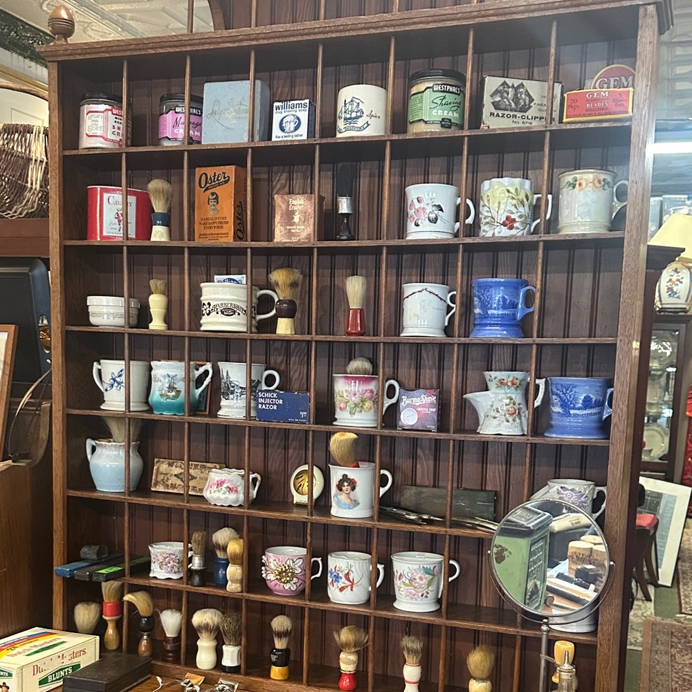 Vintage Shaving Mug Collection and more